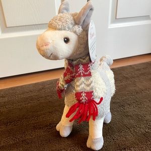 13” Alpaca plush with removable scarf